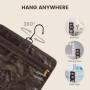 LOVEVOOK wholesale bathroom makeup bags with Hanging Hook waterproof Portable Leather Cosmetic purses for women Toiletry Bag