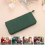 Wholesale Women Large Capacity Credit Card Wallet RFID Blocking Leather Zip Around Wallet