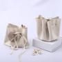 High End Microfiber Fabric Drawstring Gift Packaging Bag Microfiber Dust Suede Pouch