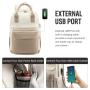 ZF277 Women's Fashion Casual Solid Backpack School Students Outdoor Backpack Custom Laptop Backpack With USB Port