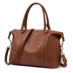 LOVEVOOK&REALER Women Bag Oil Wax Big PU Leather Handbags for Women Tote Handbags Ladies Bags.