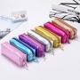 Gelory Hot Style Holographic Laser PU Leather Pencil Case Wholesale Custom Laser Pouch Bag For Girl