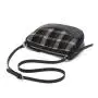 2024 Vegan Leather Women Shoulder Bag Fashion Ladies Sling Bags Crossbody Bag With Top Canvas Design