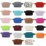 Custom Unisex Winter Outdoor Sports Running Sherpa Fleece Sling Bags Fanny Pack Gray Fur Belt Bags For Women Men