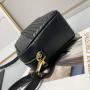 2024 New PU women's woven Shoulder bag Cross-body bag Women's small square camera bag