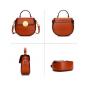 New Messenger Bag Fashion Leather Shoulder Bag Retro Leather Tote Saddle Bags