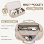 LOVEVOOK Carry on Overnight Bag large luxury travel duffel weekender Bags with Shoe Compartment women luggage travel storage bag