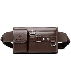WTB052 Simple Casual Fanny Pack Fashion Waterproof Messenger Bag Large Capacity Men's Crossbody Travel Handbag