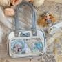 Ita Bag Manufacturer Custom Crossbody Ita Bag Cute Clear Window Pins Display lolita Itabag For Girls