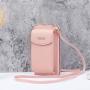 OEW110 Fashion Ladies Wallet Mobile Phone Bag Solid Color Leather Card Holder Wallet Messenger Shoulder Strap Bag