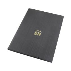 Hotel & Restaurant Supplies Luxury Leather Wine Bar Menu Folder A4 Menu Cover With Custom Logo