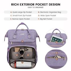 LOVEVOOK custom logo multifunction waterproof office notebook school student business travel outdoor durable laptop backpack bag