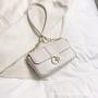 2024 New Simple Fashion Women's Bag Handbag Small Square Bag Retro Crocodile Pattern Niche Ladies Shoulder Armpit Bag