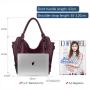 2pcs Retro Fashion Classic PU Shoulder Bag luxury leather strap Hobo Bags Ladies Large Purses and Handbags Set Tote Bag Women