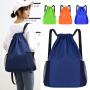 Large Capacity Foldable Eco Friendly Polyester Drawstring Custom Waterproof Sports Drawstring Gym Backpack