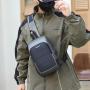 ZWY116 New Casual Lightweight USB Men Chest Bag Wholesale Oxford Waterproof Crossbody Bags Hot Sale Travel Work Shoulder Bag