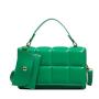 Wholesale PU Leather Rectangle-shaped Casual Handbag Pure Color Crossbody Bag Square Indentation Shoulder Ladies Bags with Pouch