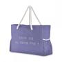 2024 New Arrived High Quality Fashion Lady Shopping Polyester Tote Bags Ladies Simple Custom Large Beach Bag