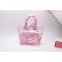 Keymay Factory Custom High Quality Women Summer Waterproof Pvc Clear Travel Bag Transparent Tote Bag Handbags Beach Bag