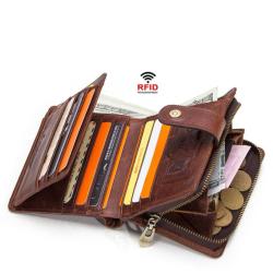 KBW217 2023 Hot RFID Cowhide Multifunctional Men's Wallet Leather Clutch Bag