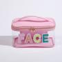 Wholesale Portable Clear PVC Toiletry Bag Custom Transparent Cosmetic Bag Women Organizer Make Up Bag