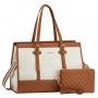 LOVEVOOK 15.6 inch Laptop Tote Bag with Clutch Purses Lady Office Business Briefcase Large Capacity Laptop Handbags for Women