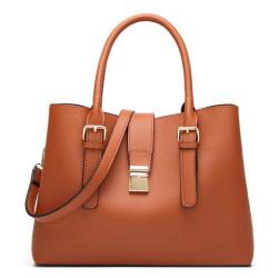 2024 Custom Vegan Leather Handbag For Ladies Women Purses With Fashion Button