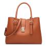 2024 Custom Vegan Leather Handbag For Ladies Women Purses With Fashion Button