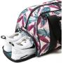 Gelory Women and Men Fitness Sport Small Gym Bag with Compartment Waterproof Travel Duffel Bag