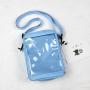 2021 designer crossbody ita bag insert custom clear pvc small ita bag with pin display