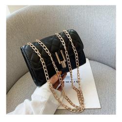 CCF573 New Fashion Chain One Shoulder Women's Bag Small Simple Shoulder Handbag Luxury Designer PU Leather Women's Handbag