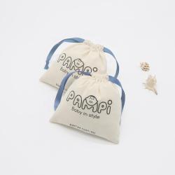 Custom Logo Printed Organic Cotton Drawstring Gift Storage Bag Natural Muslin cotton Dust Jewelry Packaging Pouch