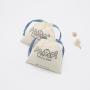Custom Logo Printed Organic Cotton Drawstring Gift Storage Bag Natural Muslin cotton Dust Jewelry Packaging Pouch