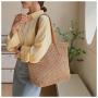 Minimalist big totes shoulder bags women straw woven handbags ladies luxury handbags for women luxury summer beach tote bags