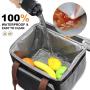 LOVEVOOK PEVA Lunch Bag Insulated for Women Lunch Box for Men Leakproof Double Decker Lunch Bag for Work/School/Picnic/Hiking