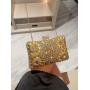 fashion banquet dinner party wedding evening bags sun shaped rhinestone clutches women luxury purse for dress 2024