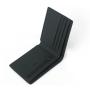 Bifold wallet customized carbon fiber PU leather men wallet