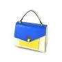 Trendy Design Color Contrast Ladies Handbags Mini Fashionable Flap Handbag Top Handle Bag