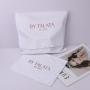 Custom Rose Gold Velvet Fabric Envelope Pouch For Handbag Luxury Gift Jewelry Packing Envelope Velvet Dust Bag