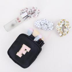 Keymay Stock S, M,L,XL Four Sizes Women Make Up Bag Cute Mini Cosmetic Bag Travel Small Pouch Custom Print Makeup Bag