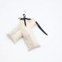 Custom Logo Printed Long Cotton Gift Cosmetic Bag High End Organic Gift Cosmetic Cotton Pouch