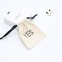 12 Oz Thick Canvas Drawstring Perfume Essential Oil Packaging Pouch Small Beige Cotton Gift Jewelry Bag