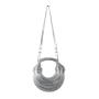 2024 Fashion Trendy Golden And Silver Luxury Noodles Bag With Double Knot And Removable Strap Bag