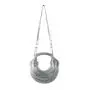 2024 Fashion Trendy Golden And Silver Luxury Noodles Bag With Double Knot And Removable Strap Bag