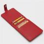 HR748 Business Work PU Leather Credit Card Holders Employee Working Bus Card Case Neck Strap Bus Access Student Card Holder