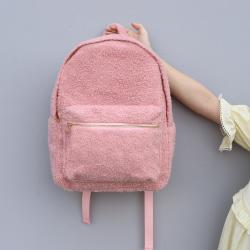 Cute Plush Winter Season Use Teddy Bag Soft Lovely Sherpa Fleece Outdoor Travel Packs Weekender Back Pack School Bags Girls