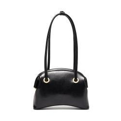 New Designer Fashion Oil Wax Retro Genuine Leather Handbags Ladies Clip Bag Women Shoulder Hand Bag Female Armpit Bag