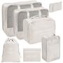 GELORY Customized High Quality Travel Organizer Bag Set Luggage Packing Cubes Suitcase Bag