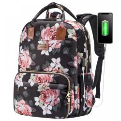 LOVEVOOK fashion custom printing Insulated Cooler Backpack Vintage Work School Lunch bags travel 14inch women laptop backpacks