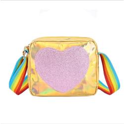 Wholesale Kids Crossbody Bag PU Cartoon Holographic Leather Sling Bag Purse for Girls